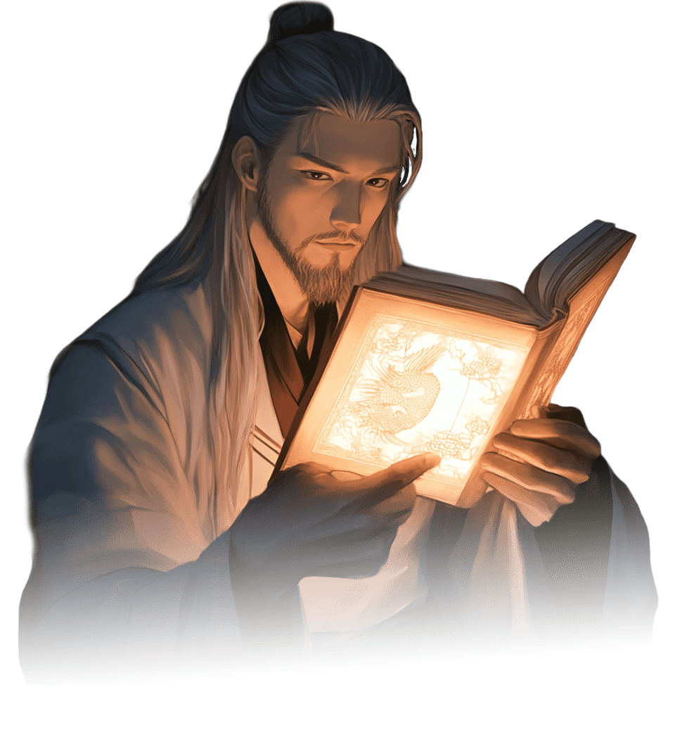 居士在看書
